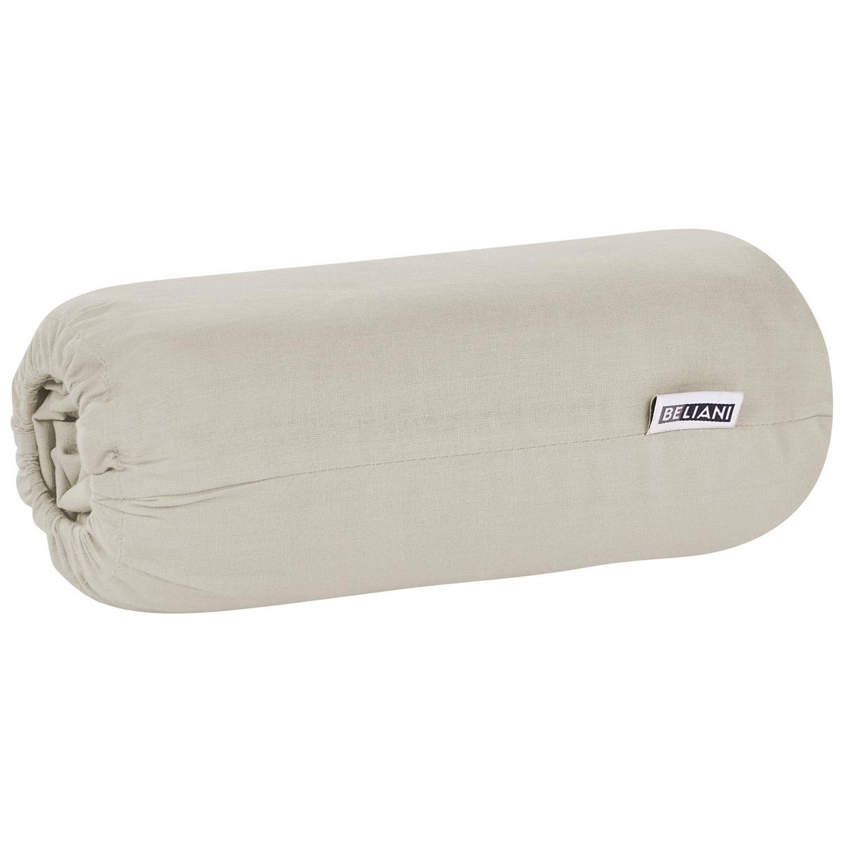 SPANNBETTLAKEN 140/200 cm Baumwolle Taupe Janbu - Taupe, Textil (140/200cm) - Beliani