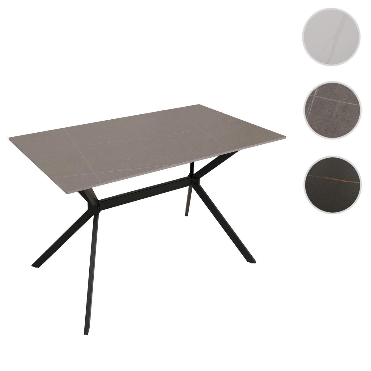 ESSZIMMERTISCH eckig Grau - Grau, Stein (70/120/76cm) - MCW