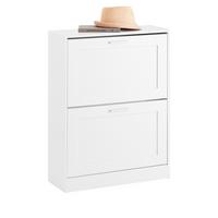 SCHUHSCHRANK Weiß - Weiß, Holzwerkstoff (60/80/25cm) - SoBuy