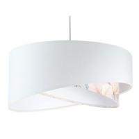 HÄNGELEUCHTE Weiß 50/23 cm - Pink, Kunststoff (50/1.3/23cm) - ONZENO