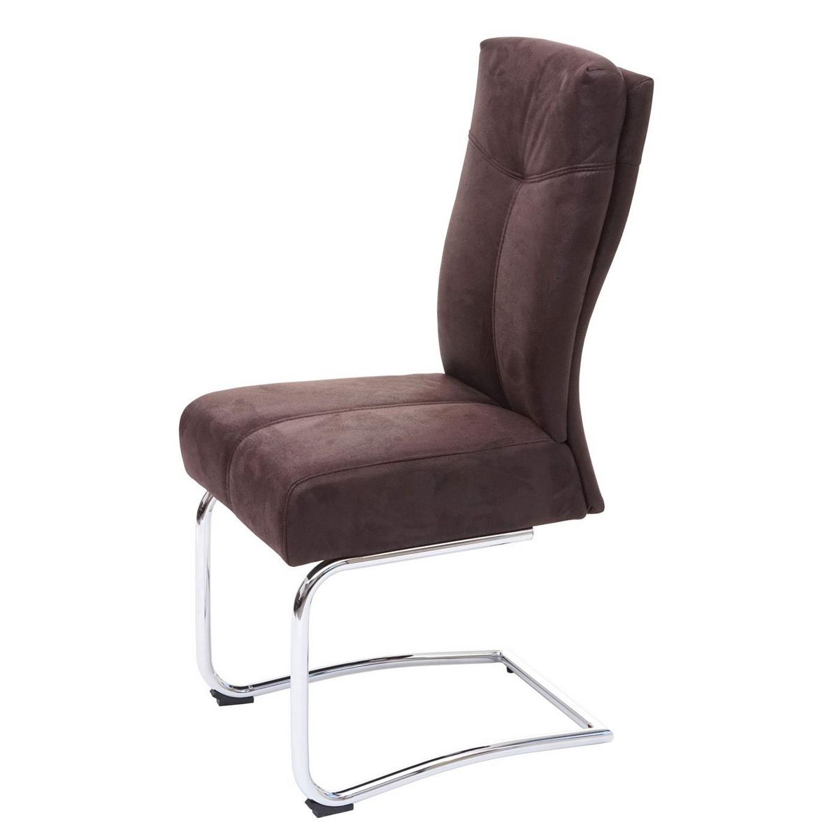 ESSZIMMERSTUHL Braun 2er-Set - Braun, Textil (46/105/60cm) - MCW