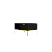 COUCHTISCH Austin 60/45/80 - Goldfarben/Schwarz, Holzwerkstoff (80/60/45cm) - RAUMHIRSCH FURNITURE