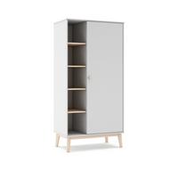 SCHRANK Esteban Weiß 90/52/181 cm - Weiß, Holz (52/181/90cm) - Calicosy