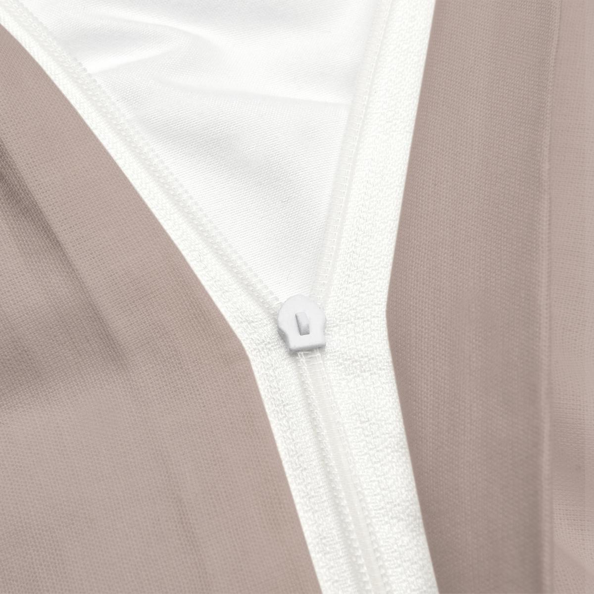 BETTWÄSCHE Julie 135/200 cm + Kissenbezug 80/80 cm Taupe Renforcé - Taupe, Textil (135/200cm)