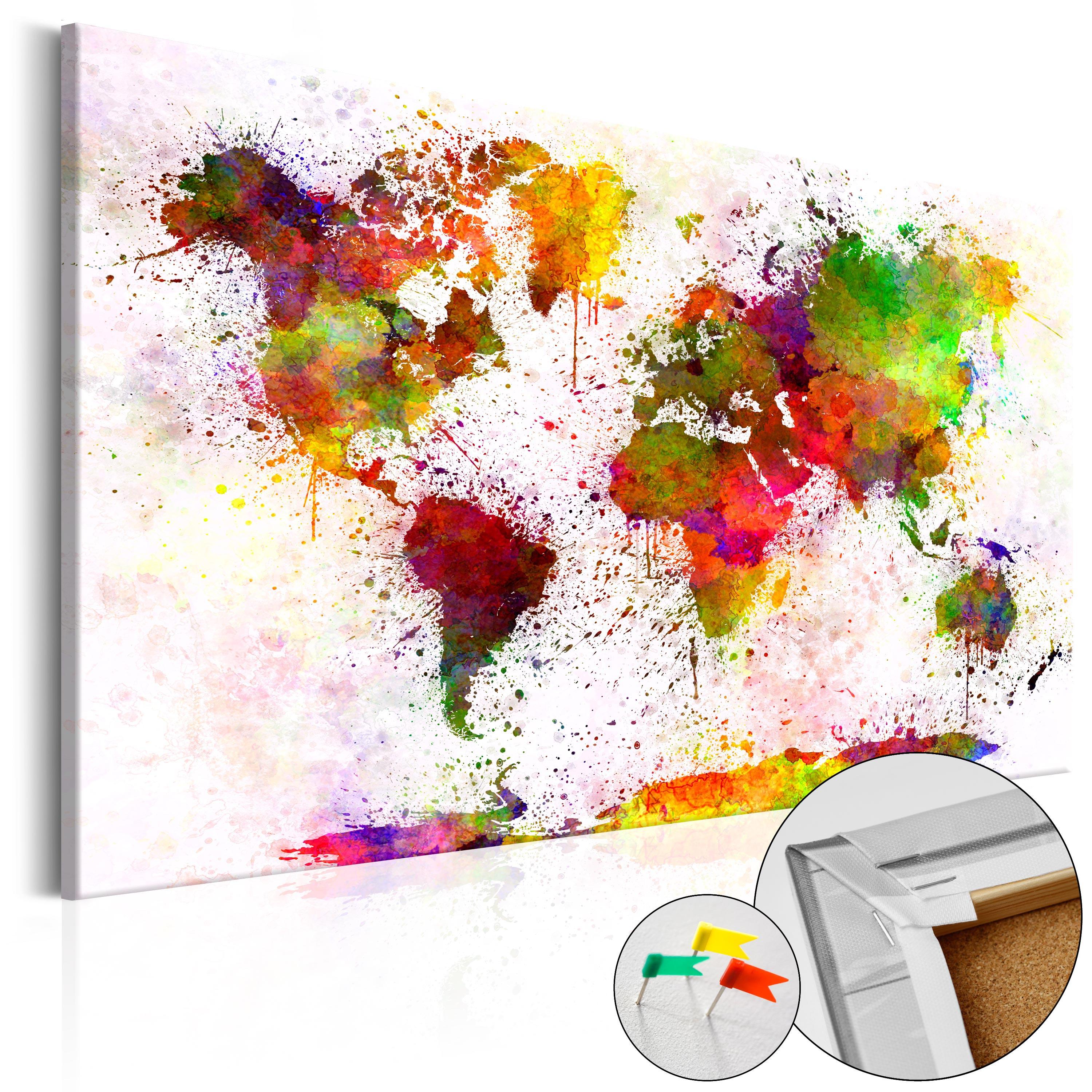 PINNWANDBILDER Bunt 120/80 cm - Multicolor, Naturmaterialien/Textil (120/80cm) - KUNSTLOFT