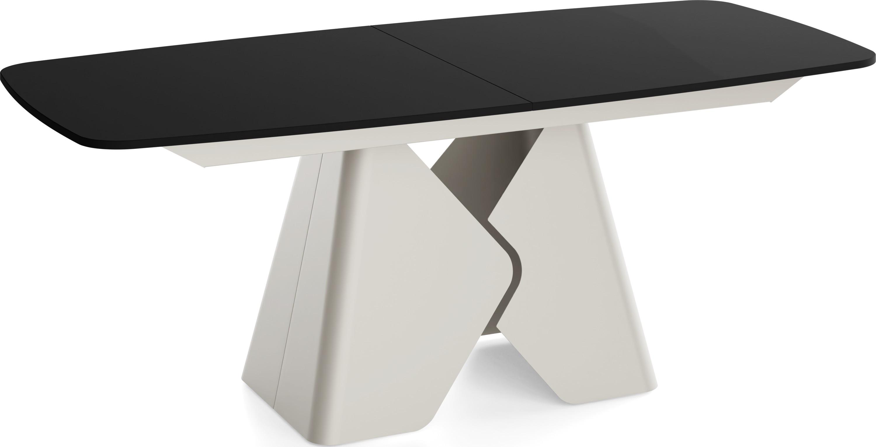 ESSTISCH Vanta rechteckig ausziehbar verlängerbar mit Metallgestell in Kaschmir Grau, Schwarz 180-270/90/76 cm - Schwarz, Holzwerkstoff/Metall (90/270/76cm) - WFL GROUP