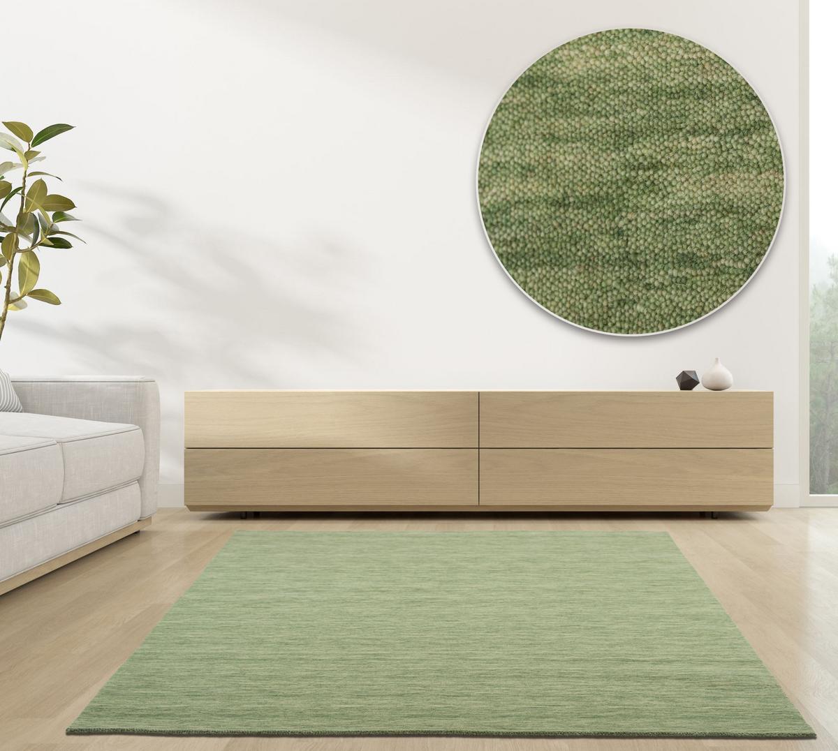 WEBTEPPICH Luxus Designerteppich 195x250 cm - Grün, Textil (195/250cm) - Rug and Roll