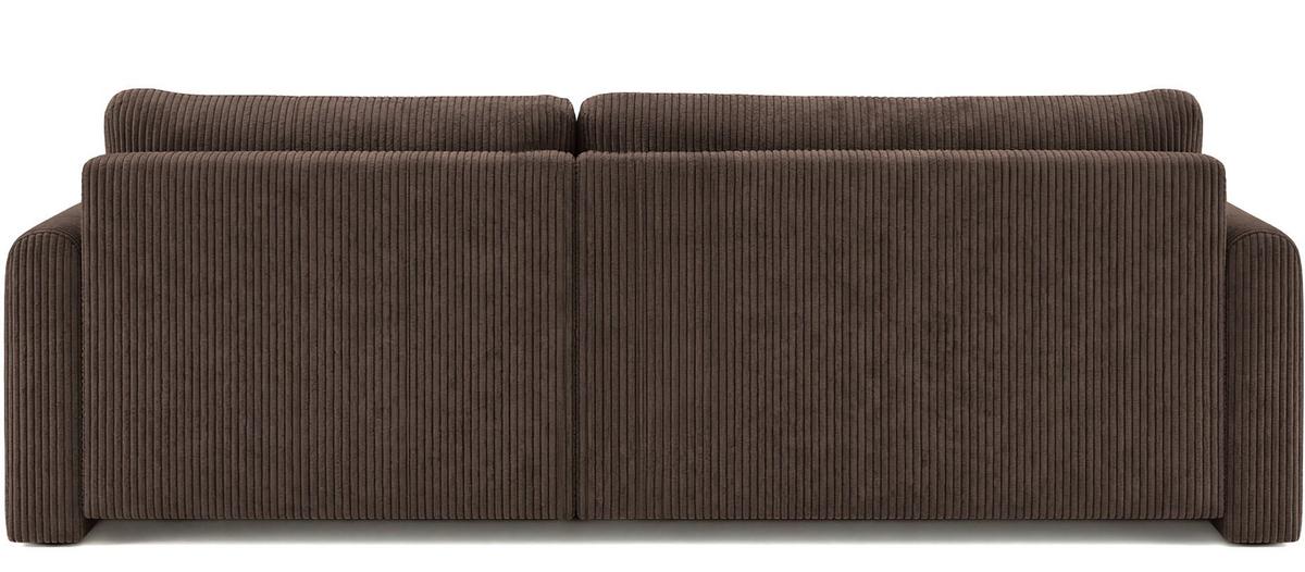 ECKSOFA Cora mit Schlaffunktion & Stauraum, Universell Rechts/Links, Braun Cord Chenille 250/82/160 cm - Schwarz/Braun, Kunststoff/Textil (250/160cm) - WFL GROUP