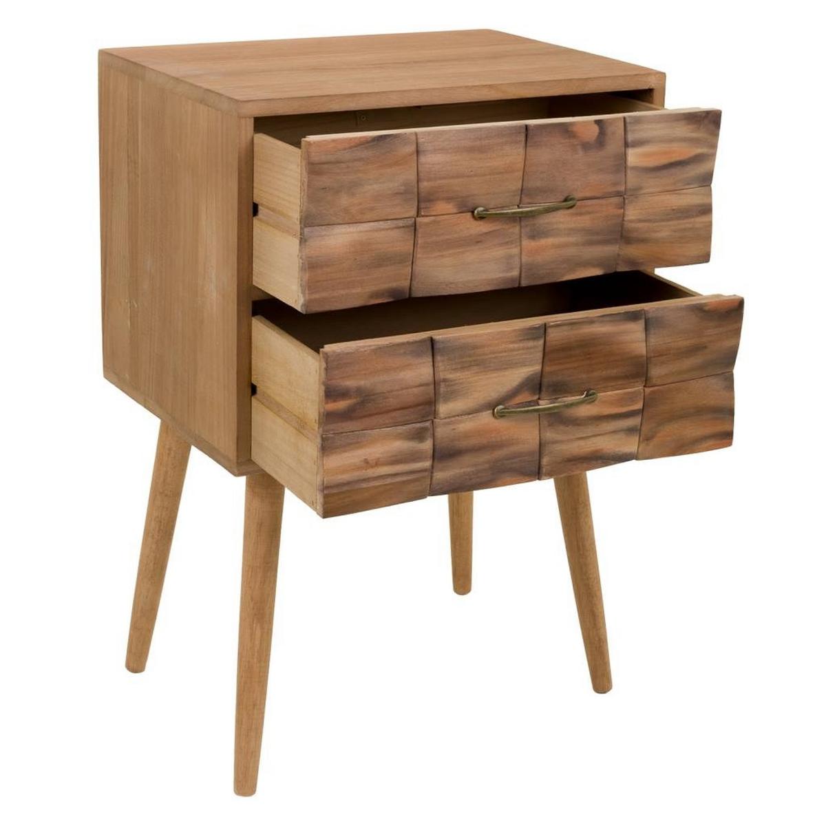 NACHTTISCH aus Holz, braun, 50x38x73cm - Braun, Holz (50/38/73cm) - Wanderlust