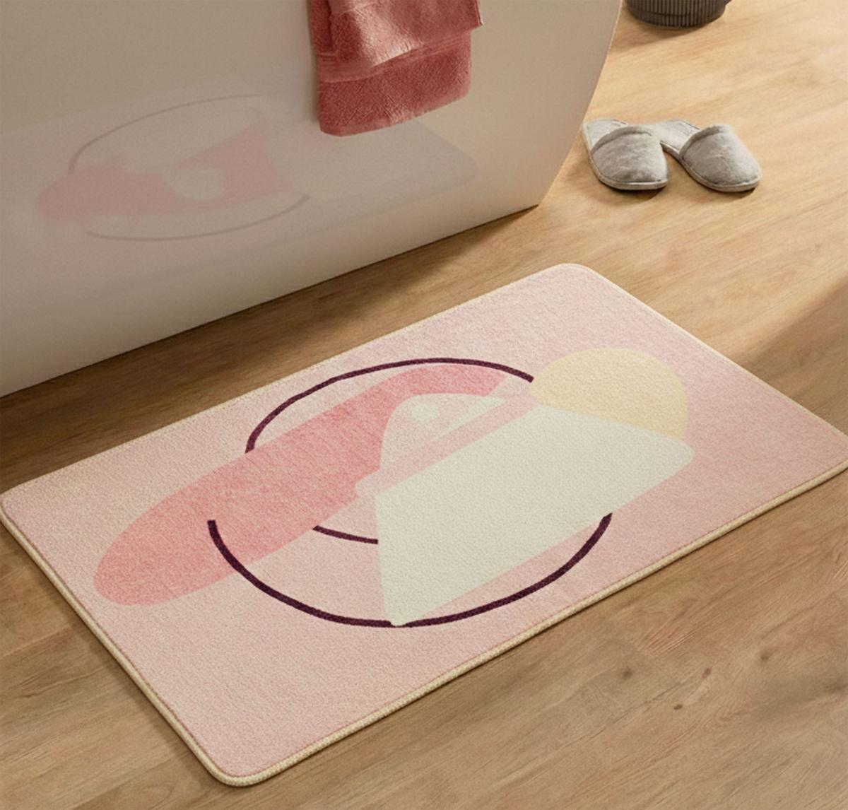 BADTEPPICH Aquata 50x60 cm - Rosa, Textil (50/60cm) - Gino Falcone