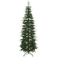 KÜNSTLICHER-WEIHNACHTSBAUM PE PVC Grün - Grün, Kunststoff (210cm) - HOMCOM