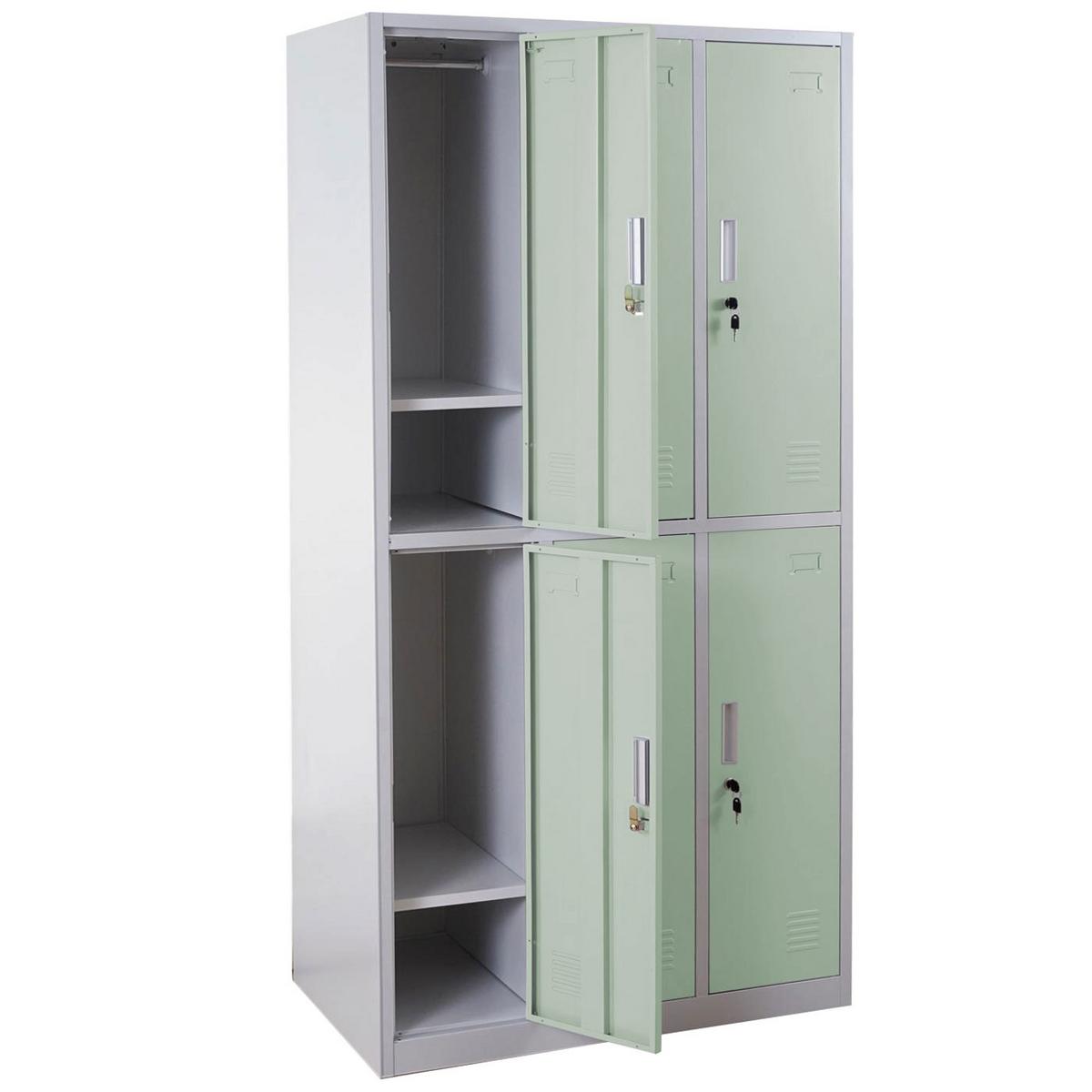 SCHLIESSFACH Green - Grün, Metall (180/180/50cm) - MCW