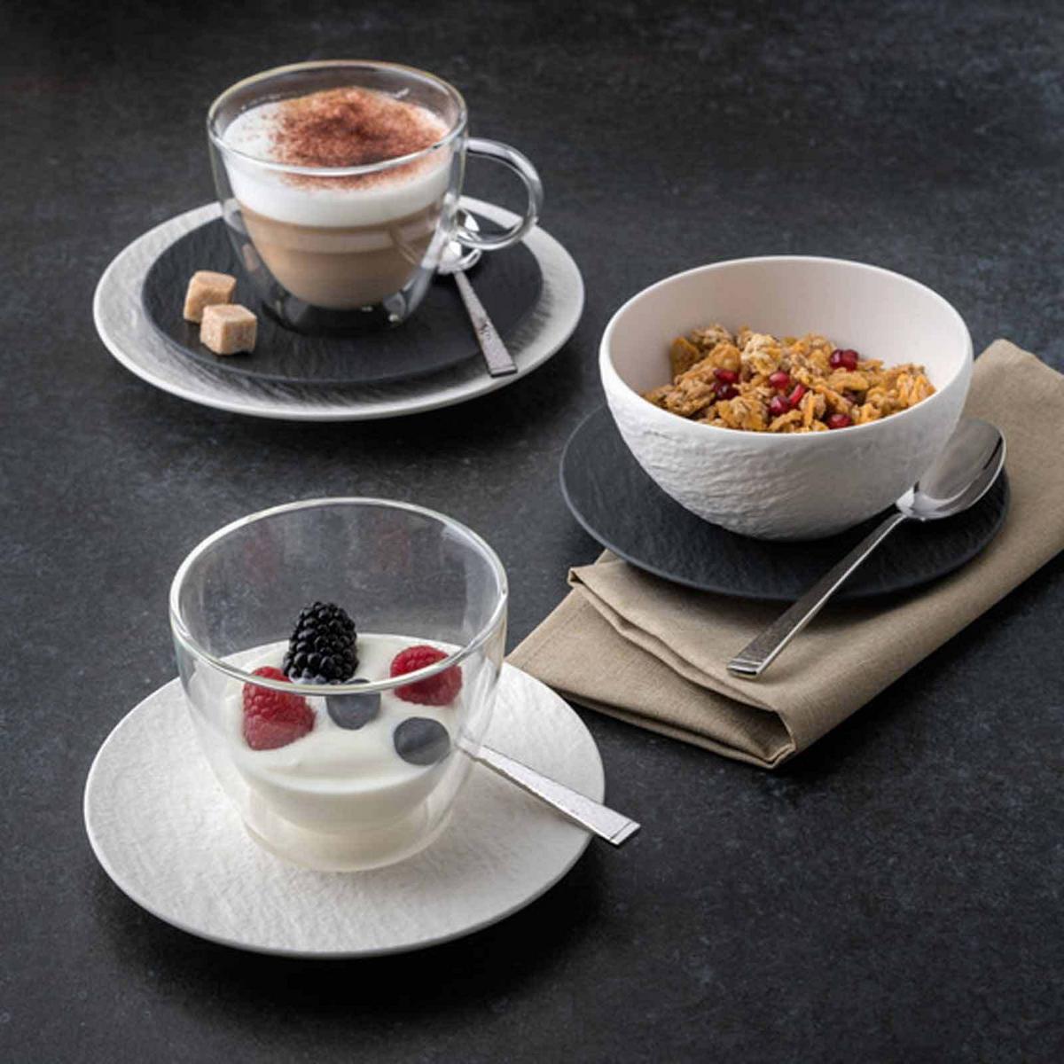 STARTER-SET Manufacture Rock weiß - Weiß, Keramik (28/32/38cm) - Villeroy & Boch