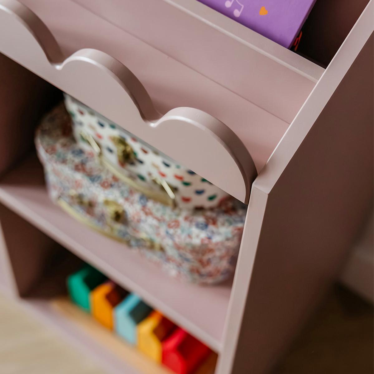BÜCHERREGAL Book Nook Rose - Pink, Holzwerkstoff (71/76/33cm) - Petits-meubles