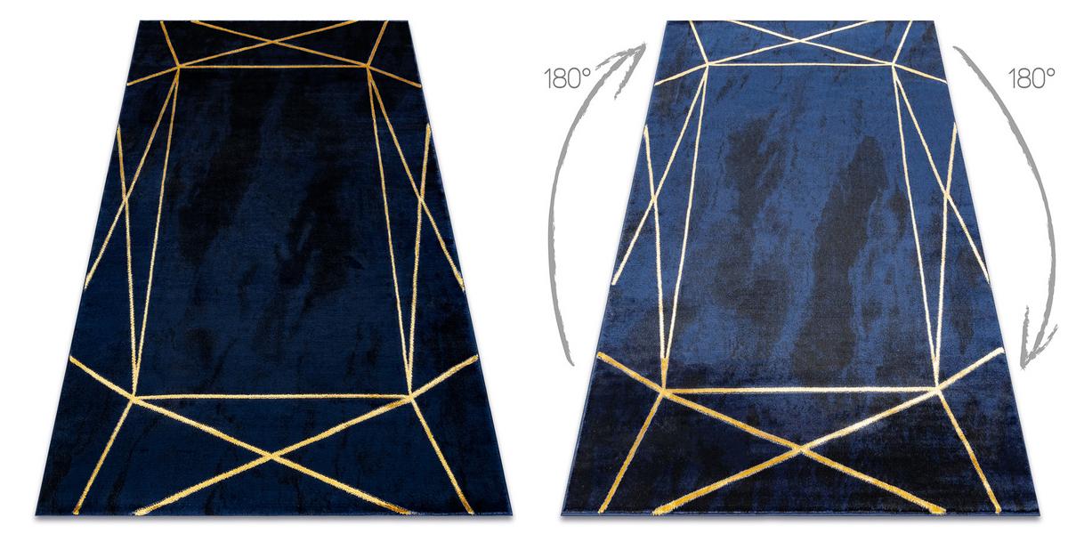 TEPPICH Emerald 180/270 cm - Blau, Textil (180/270cm) - rugsX