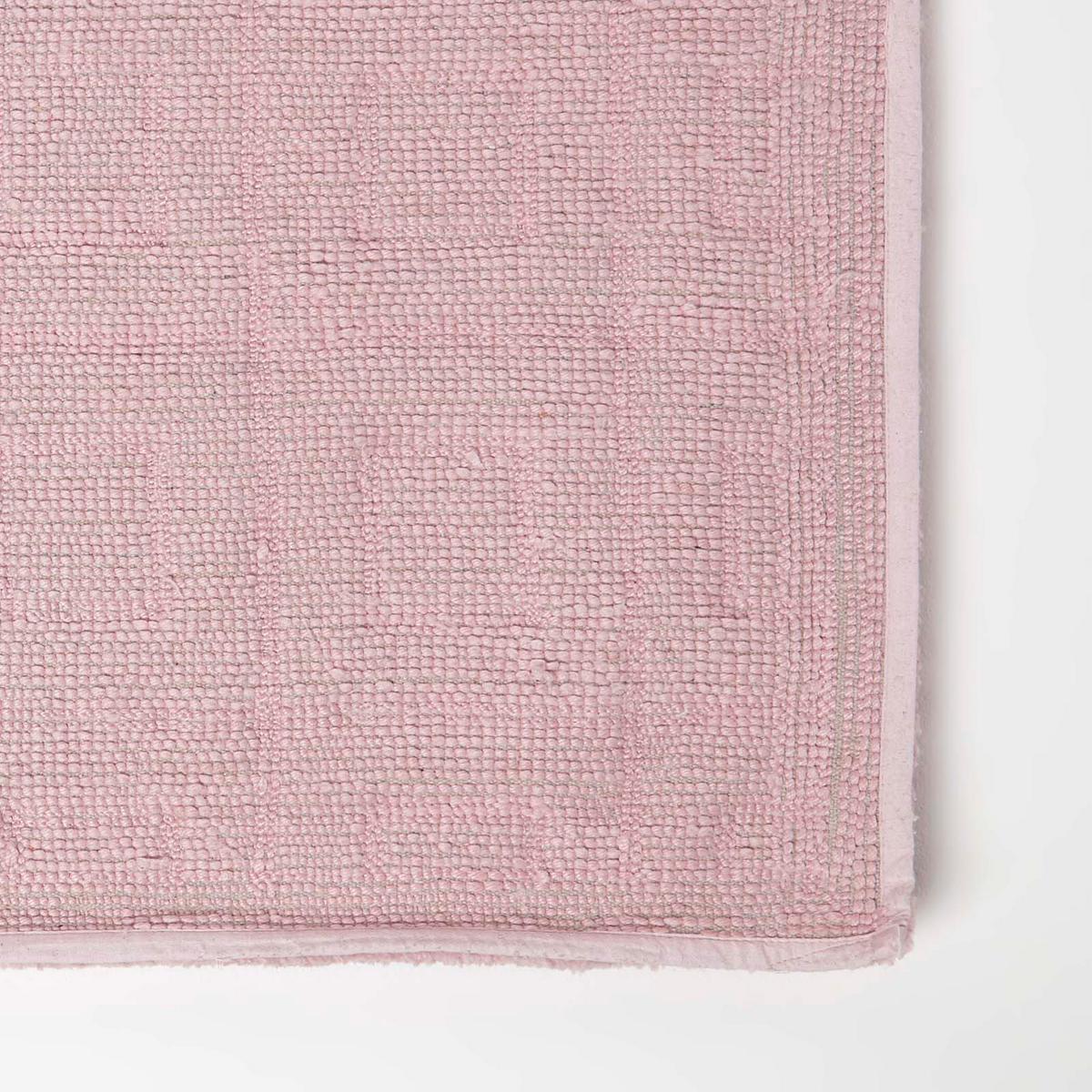 BADEMATTE 50/80 cm geometrisch - Pink, Textil (50/80cm) - Homescapes