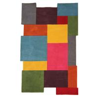 WOLLTEPPICH HALLEIN, geometrisch, Bunt, 150 x 240 cm - Multicolor, Textil (240/150cm) - KADIMA DESIGN