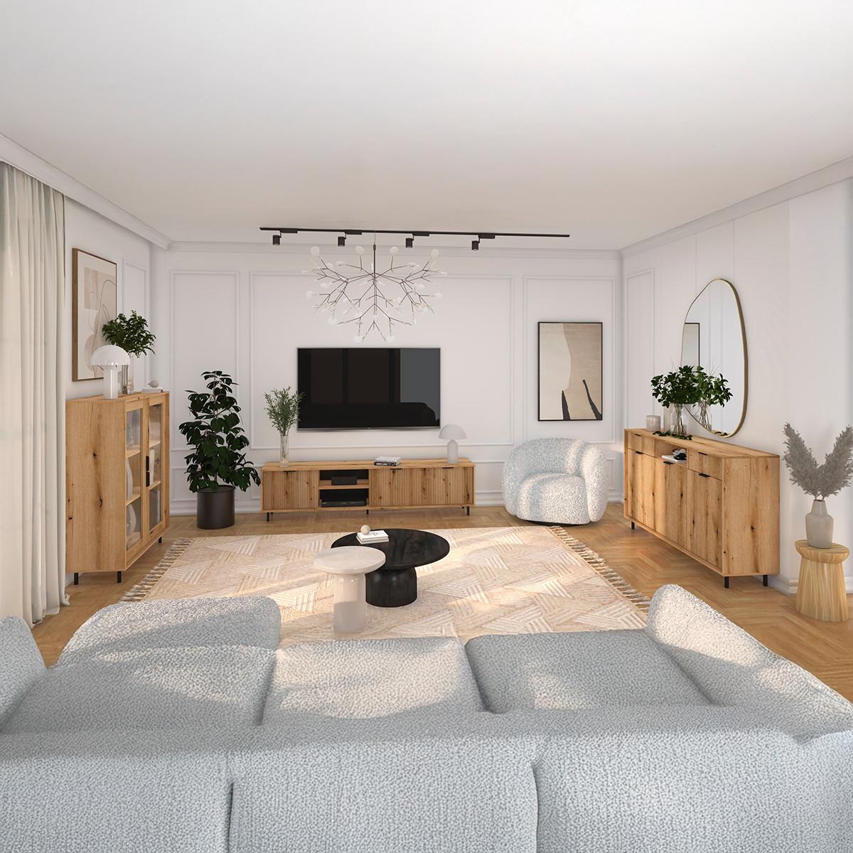 TV-MÖBEL Soly Holz - Braun, Holzwerkstoff (203.2/50/40.3cm) - Petits-meubles