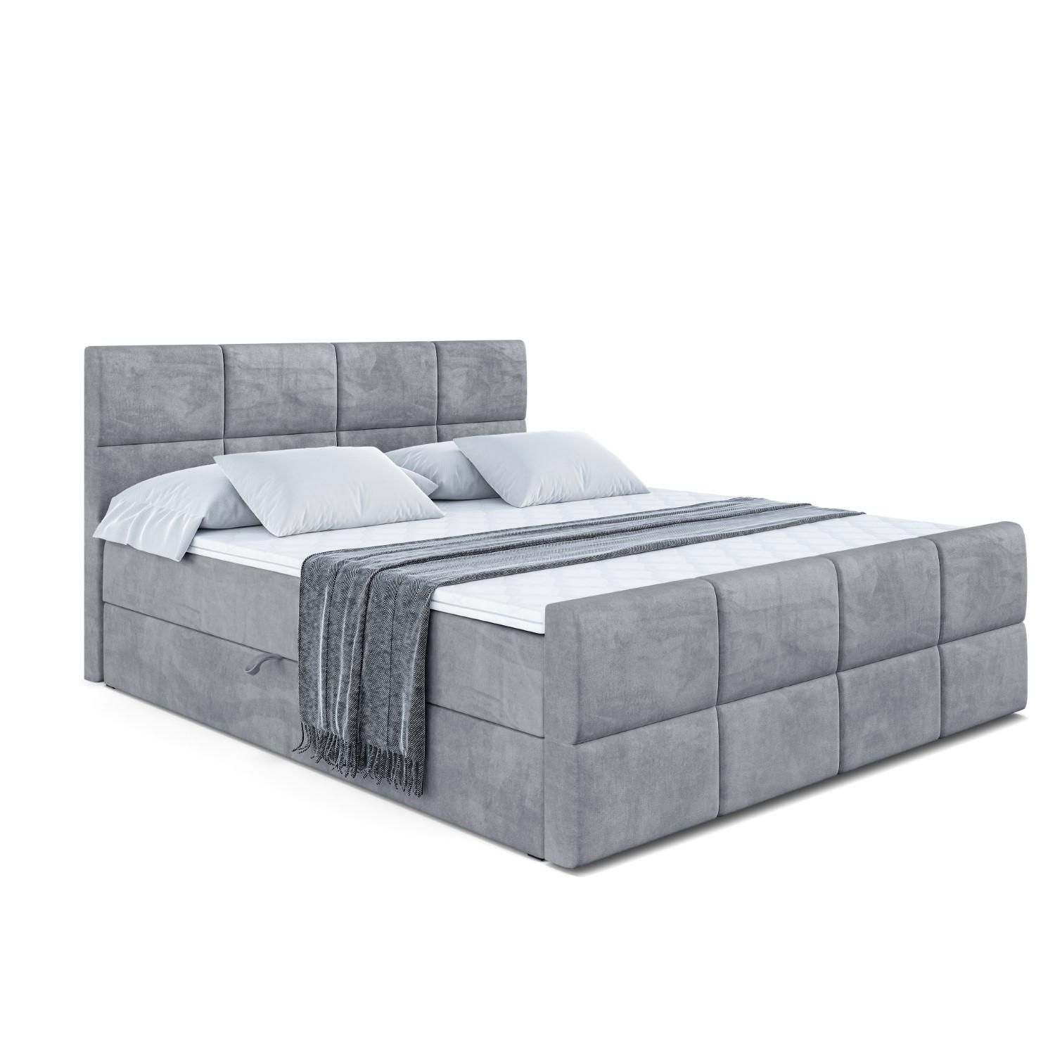 BOXBETT ARDENI-Z - 140x200 cm - H3 - Grau - Grau, Holzwerkstoff (140/200cm) - ALTDECOR