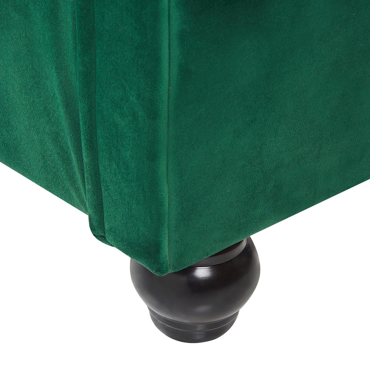 POLSTERBETT 160/200cm Smaragdgrün Avallon - Grün, Textil (160/200cm) - Beliani