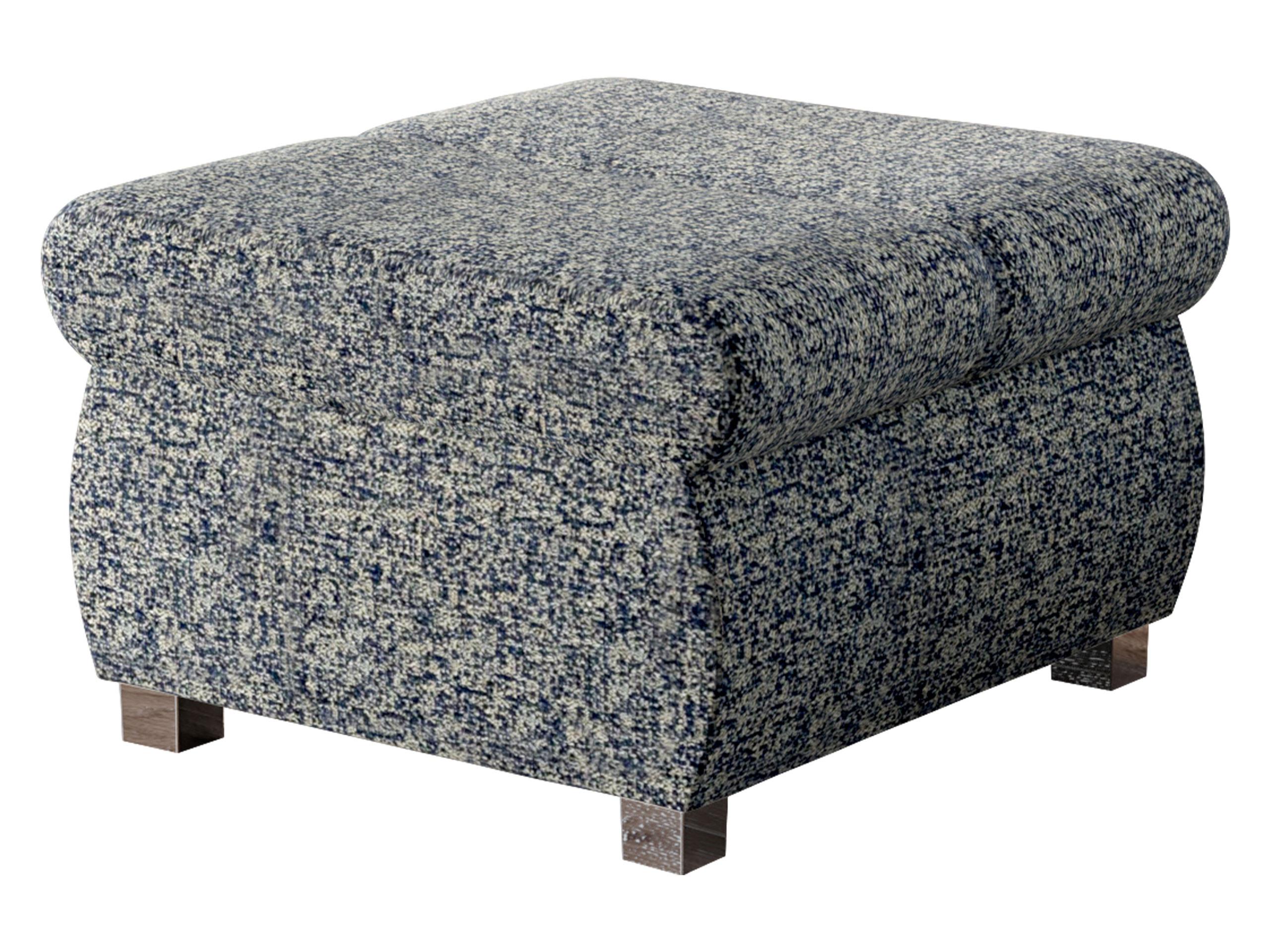 POLSTERHOCKER Bangkok Klein - Silberfarben/Multicolor, Holz/Kunststoff (60/39/60cm) - MIRJAN24