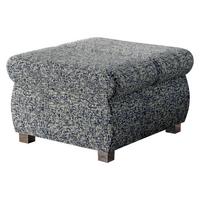 POLSTERHOCKER Bangkok Klein - Silberfarben/Multicolor, Holz/Kunststoff (60/39/60cm) - MIRJAN24