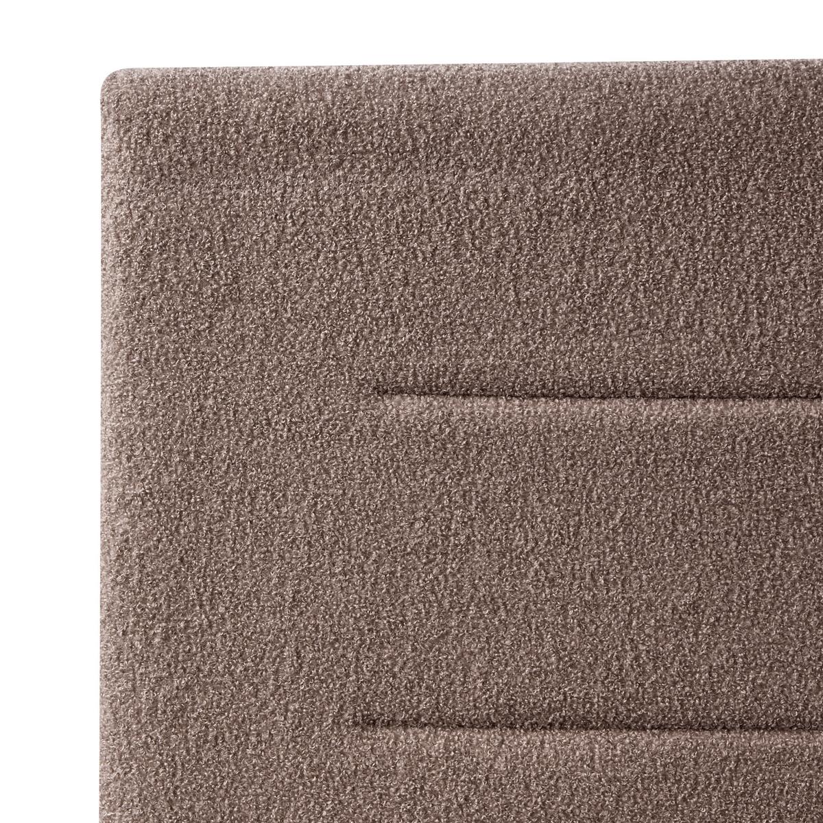 BETT mit Stauraum 140/200 cm Bouclé Taupe Massognes - Taupe, Textil (140/200cm) - Beliani
