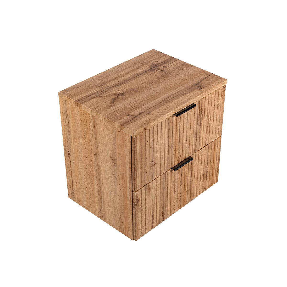 WASCHTISCHUNTERSCHRANK 60.6cm Adriel Holz - Braun, Holzwerkstoff (60.6/59/46cm) - Petits-meubles