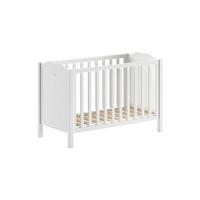 BABYBETT 60x120 Kamila Weiß Kiefer höhenverstellbar - Weiß, Holz (60/120cm) - 58aufmkessel