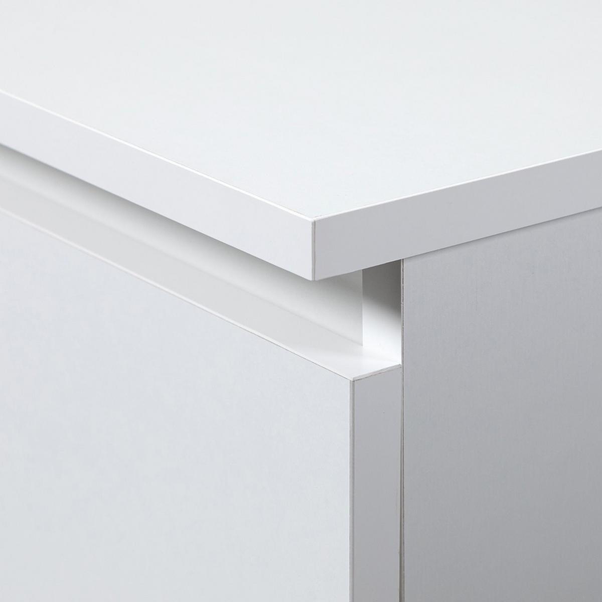 SCHREIBTISCH Weiß 77/124/85 - Weiß, Holzwerkstoff (153/54/77cm) - RAUMHIRSCH FURNITURE