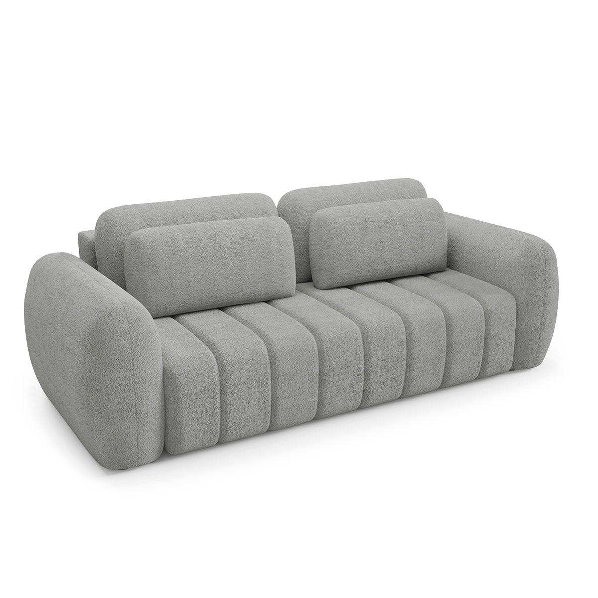 SOFA Cesar 3 Sitzplätze Hellgrau - Grau, Holz (266/95/110cm) - Petits-meubles