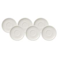 KAFFEEUNTERTASSEN Artesano Original weiß ø 16 cm 6er Set - Weiß, Keramik (16cm) - Villeroy & Boch