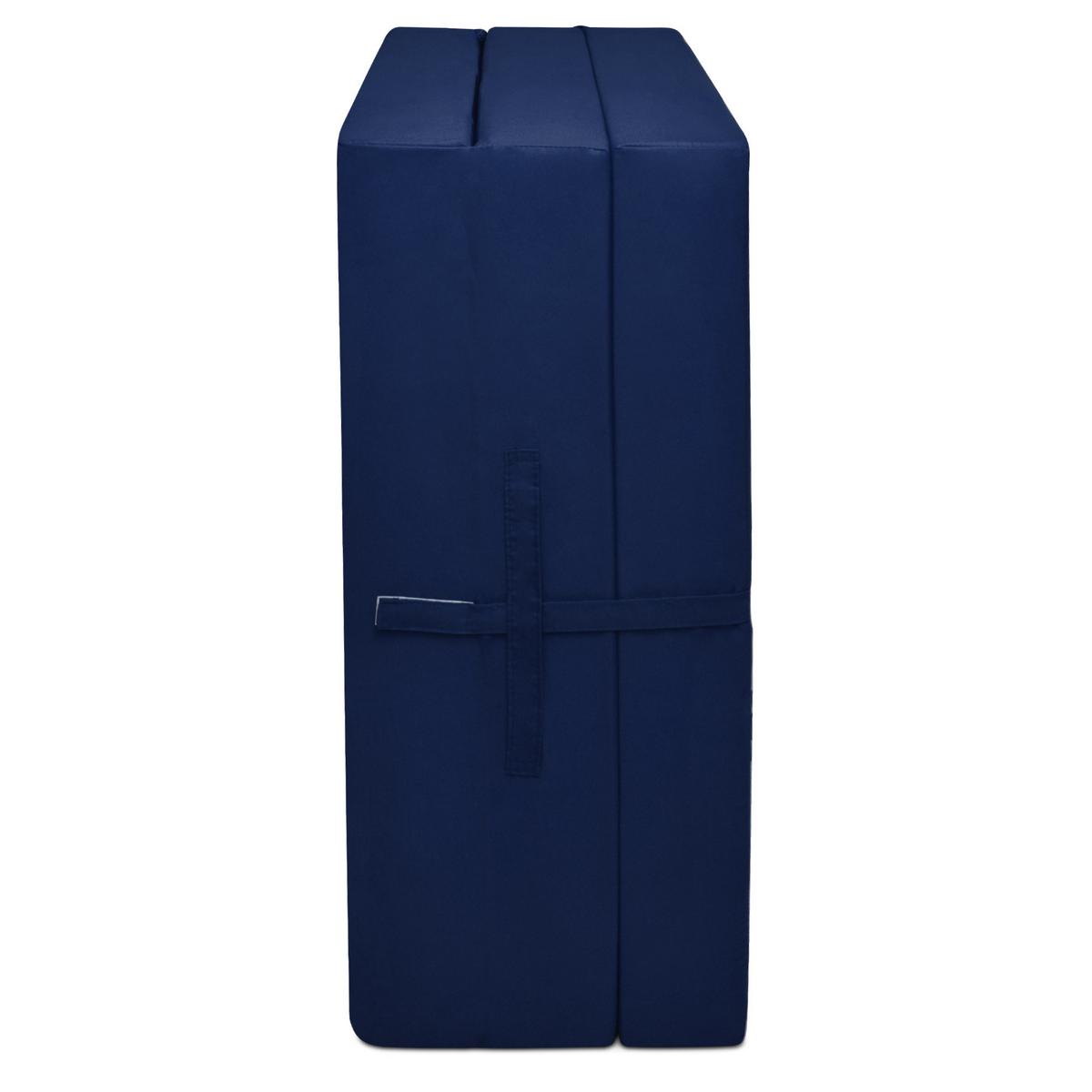 KLAPPMARTATZE Campix 200/100/10 cm Schwarz - Dunkelblau, Textil (90/200cm) - Beautissu 