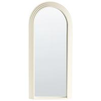 WANDSPIEGEL 80/170 cm Holz Cremeweiß Dijon - Creme, Holz (80/170/3cm) - Beliani