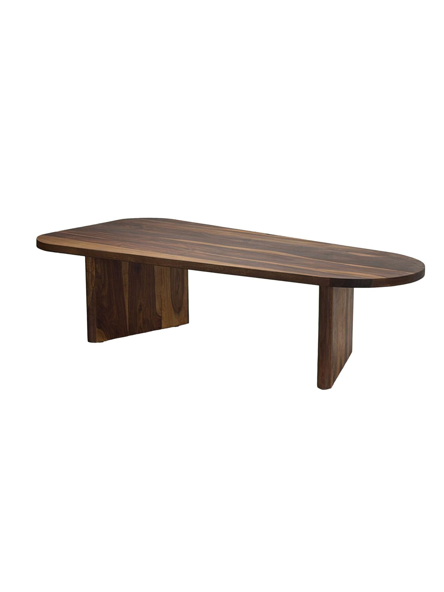 COUCHTISCH CAZORLA, Dunkles Massivholz, 120 x 60 x 32 cm - Braun, Holz (60/120/32cm) - KADIMA DESIGN