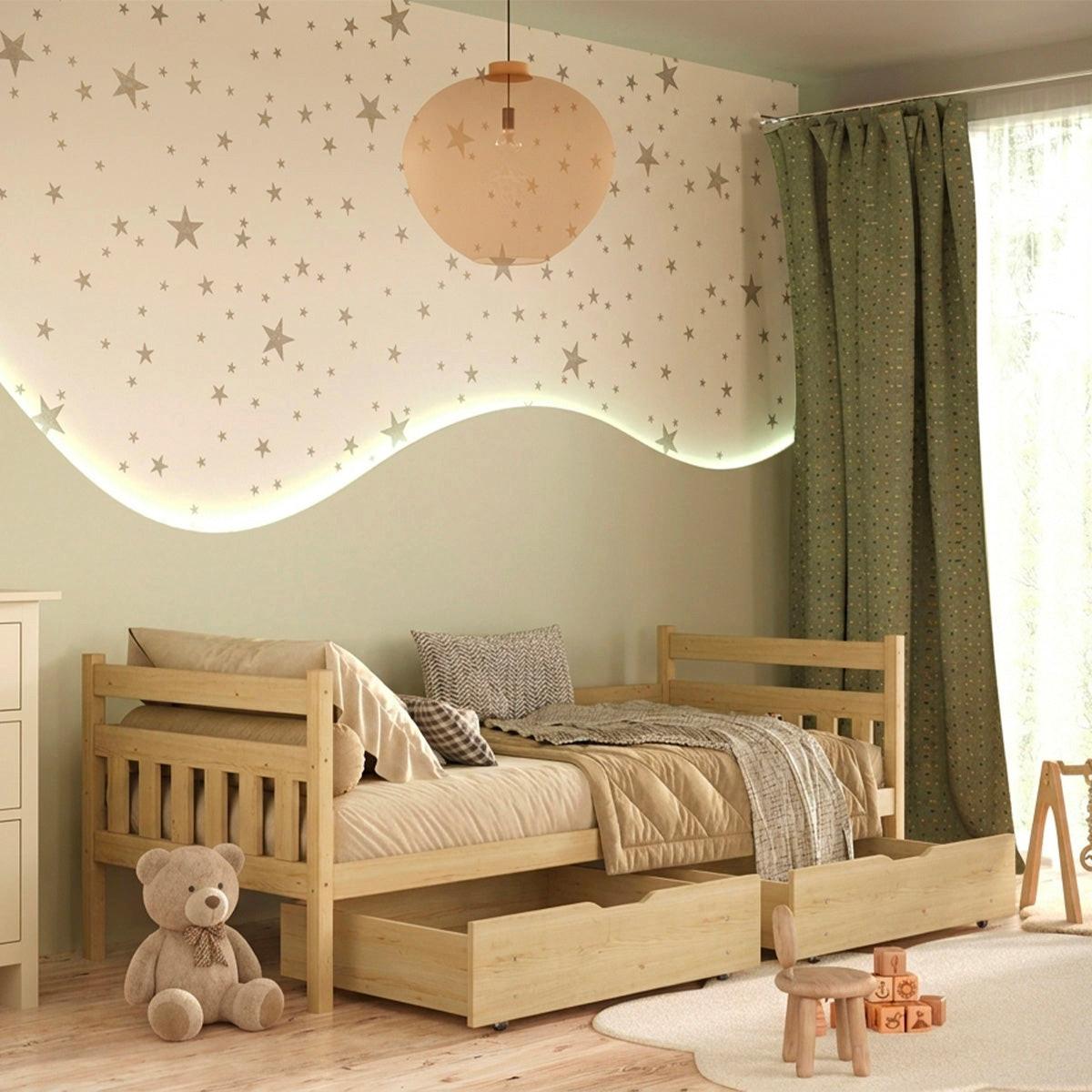 KINDERBETT 90/200 David Holz - Braun, Holz (90/200cm) - Petits-meubles