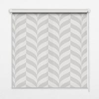 INNENROLLO - Fensterrollo - Rollo - 110x140 cm - Graues Fischgrätmuster - Grau, Kunststoff (110/140/0.5cm) - TULUP