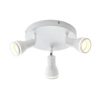 DECKENSTRAHLER Macadam 3-flammig 20/20/15.7cm - Weiß, Metall (20/20/15.7cm) - Nettlife
