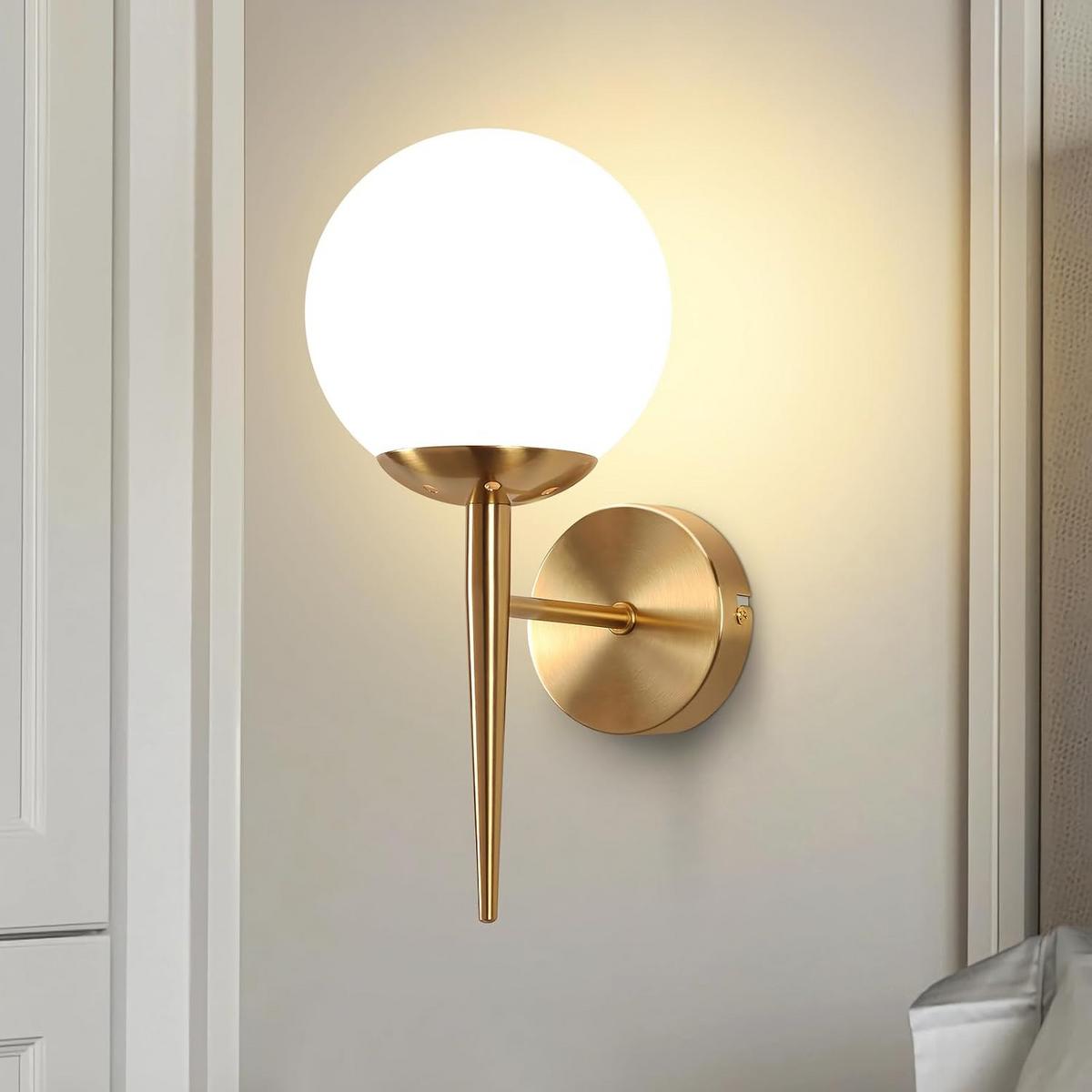 WANDLEUCHTE Jyxoh 20.0/15.0/32.0 cm - Goldfarben, Metall (20/15/32cm) - ZMH