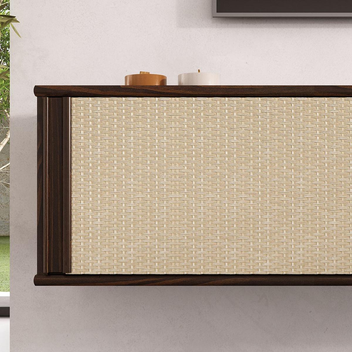 LOWBOARD SIMONA nussbaum - Nussbaumfarben, Holz (175/30/34cm) - IDIMEX