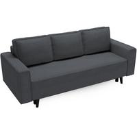 3-SITZER SOFA Monte mit Schlaffunktion dunkelgrau - Dunkelgrau, Textil (225/73/95cm) - Beautysofa