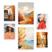 POSTER Set Mit 6 Nobel In Damenplakat A3 & A4 Rahmenlos - Klar, Papier (29/3cm) - Nacnic