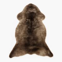 SCHAFFELL Natur Taupe ca. 110 cm - Taupe, Fell (60/110cm) - Provellus
