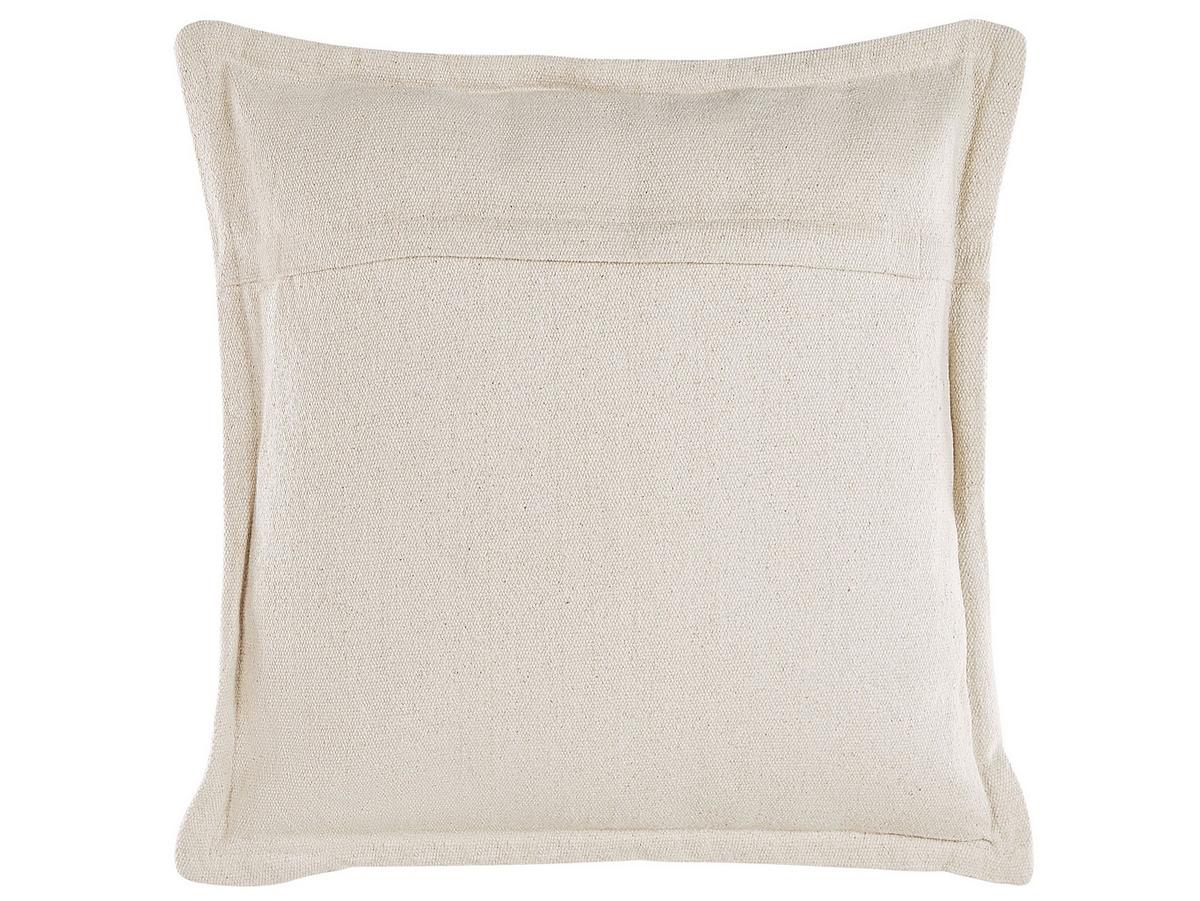 DEKOKISSEN 2er-Set Creme 45/45 cm Atabagi - Creme, Naturmaterialien/Textil (45/45cm) - Beliani