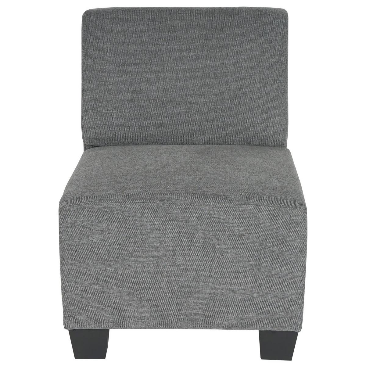 2-SITZER SOFA COUCH MODULAR Grau - Grau, Textil (114/76/72cm) - MCW