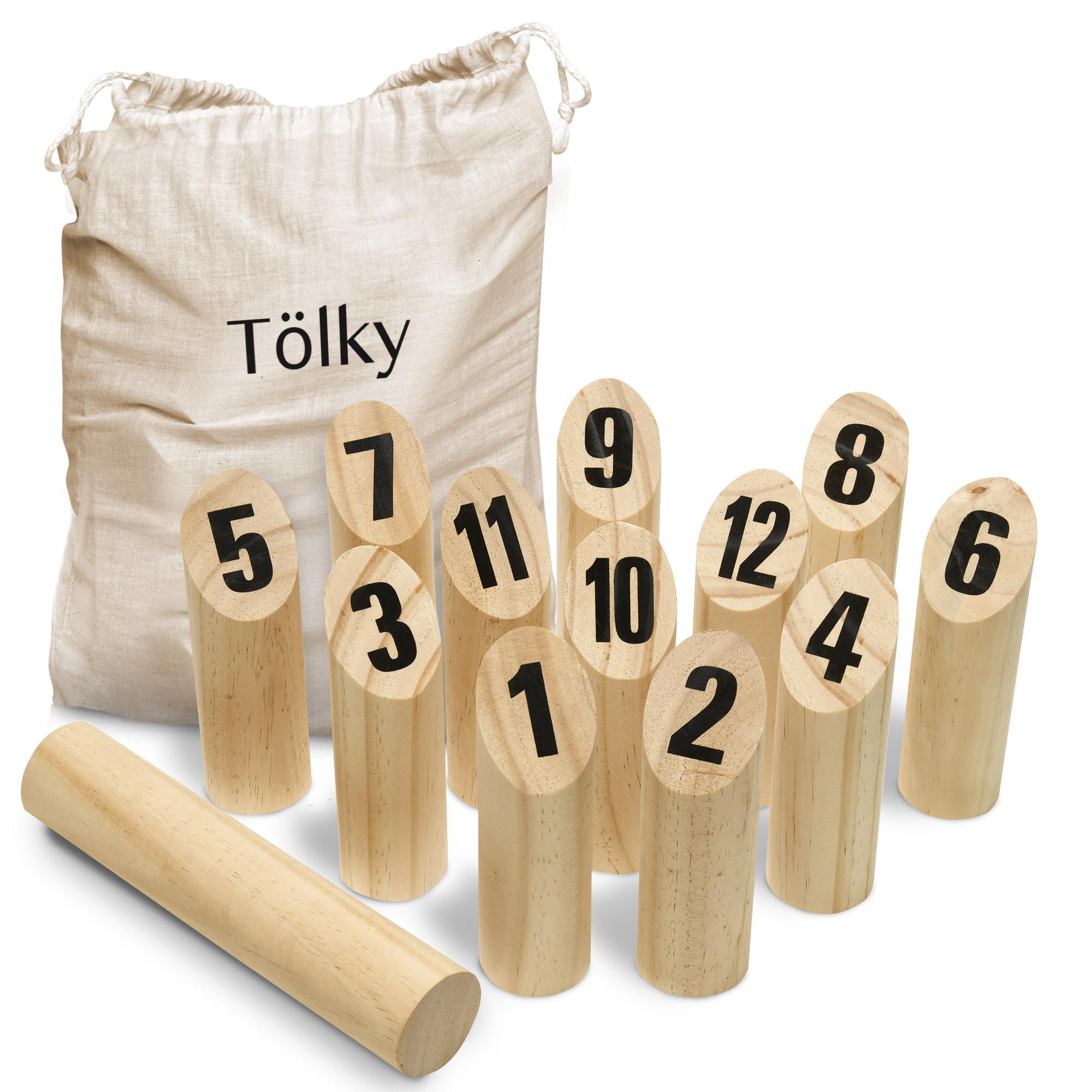 WURFSPIEL Tölky - Naturfarben, Holz (10/25cm) - Toyfel