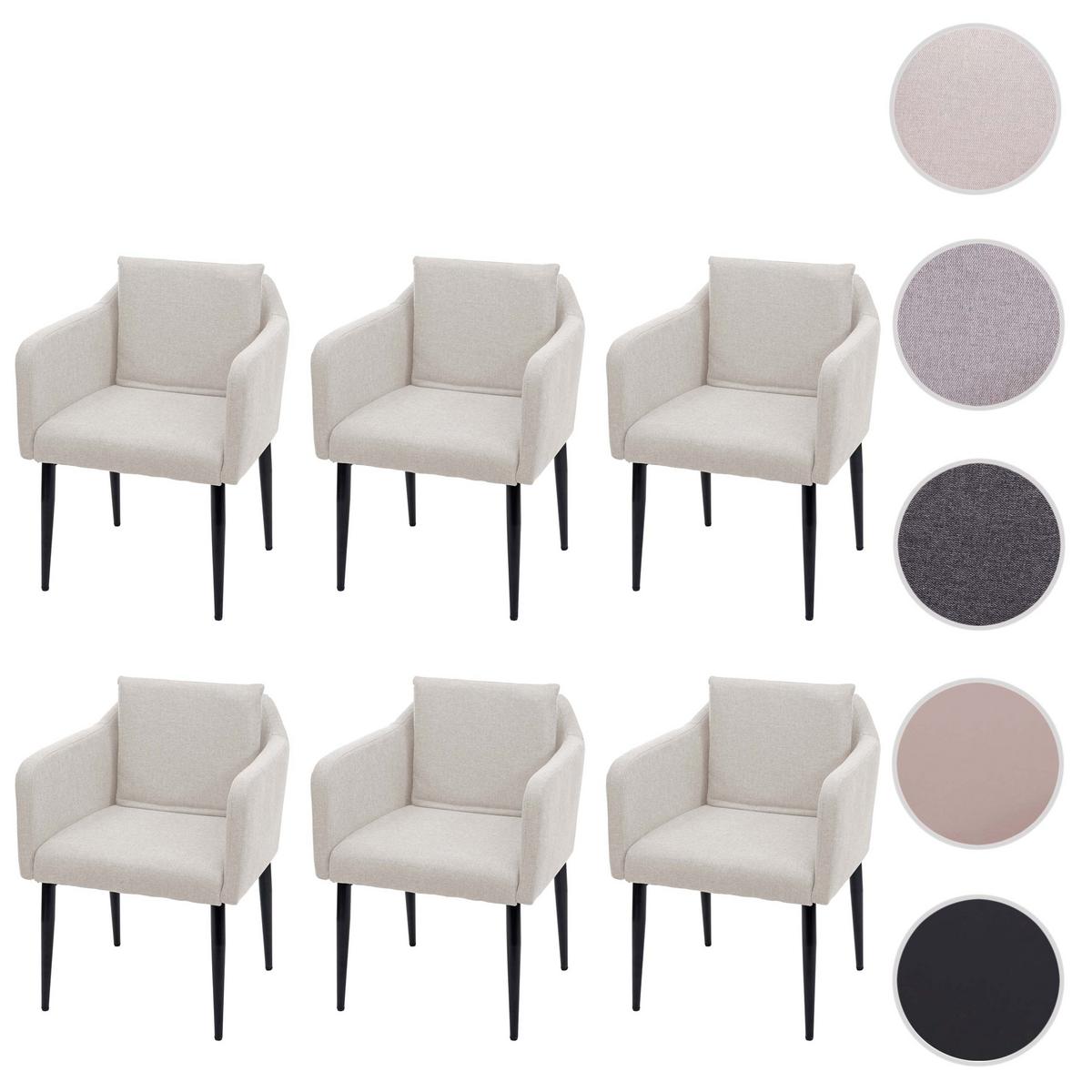 ESSZIMMERSTUHL Beige 6er-Set - Beige, Textil (60/86/65cm) - MCW