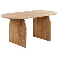 ESSTISCH Akazienholz hellbraun 180/90 cm Skye - Hellbraun, Holz (90/180/78cm) - Beliani