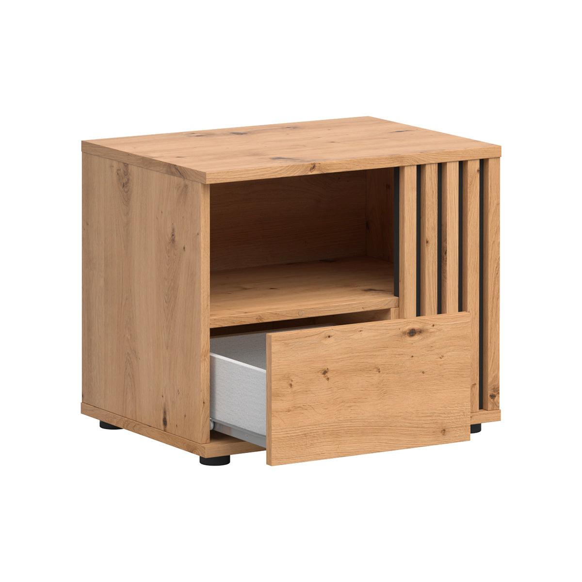 NACHTTISCH Ezra Holz - Braun, Holzwerkstoff (55/46/40cm) - Petits-meubles