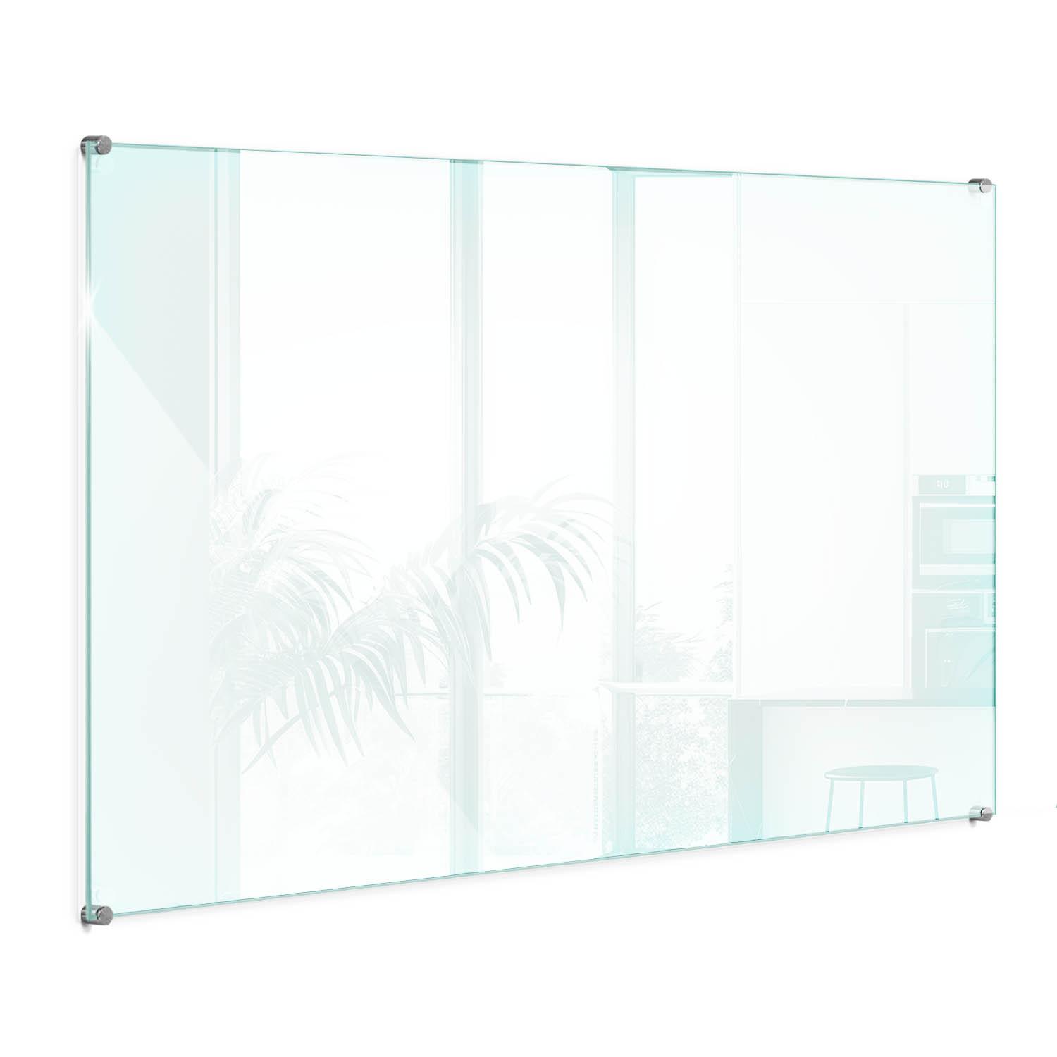 KÜCHENRÜCKWAND 100 x 70 cm Transparente Glasplatte - Transparent, Glas (100/70/0.4cm) - TULUP